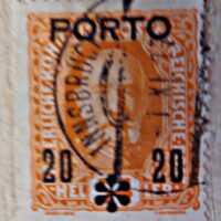 54 Heller 20 Porto Stempel 1916