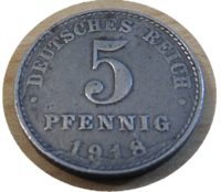 5 Pfennig 1918