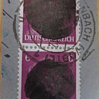 Hitler Briefmarke geschwaerzt - Deutschland