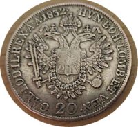 20 Kreuzer A  1832 Kaiser Franz I - Silber Münze