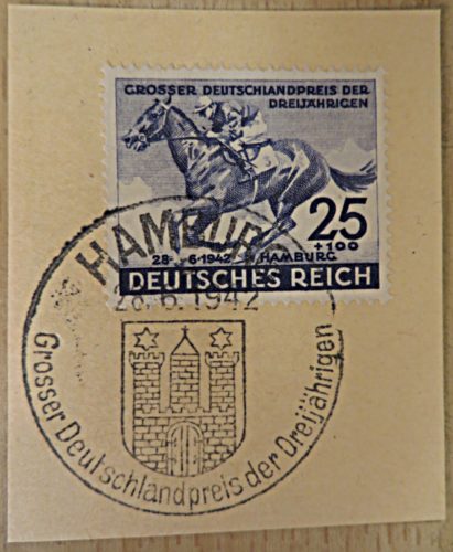 25+100 Pfennig grosser Deutschlandpreis der Dreijährigen 1942