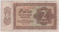 2 deutsche Mark 1948 Banknote