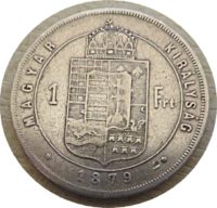 1 Forint 1879 Silbermünze Österreich-Ungarn