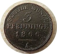 3 Pfenninge 1866 A Preußen