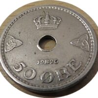50 Öre 1926 Norwegen Münzen