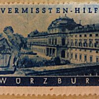 Vermissten Hilfe Würzburg - Vignette Reklamemarke - Cinderella stamps of Germany