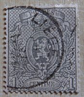 1 Centime 1866 Belgien Briefmarken